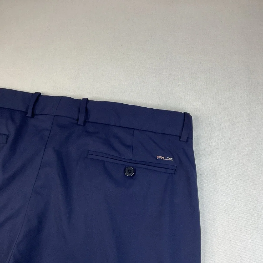 RLX Ralph Lauren Pants Men Sz 35x30 Tailored Fit Performance Twill Blue Golf